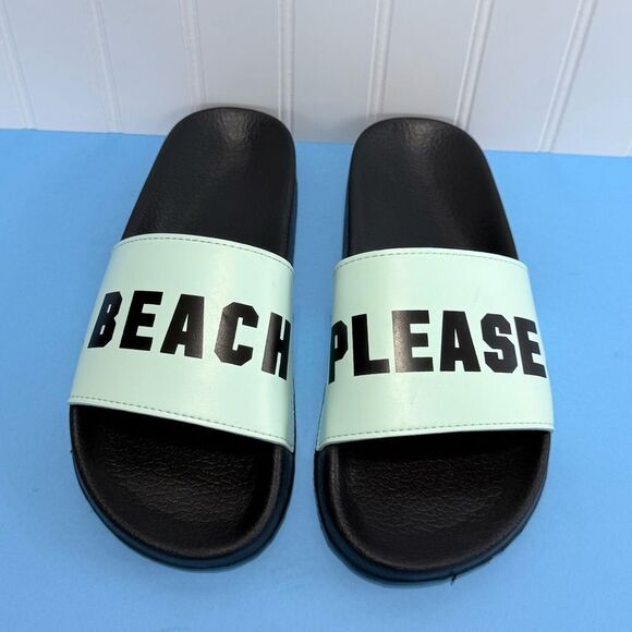Beach Please Women’s Mint Slide Sandals Size M 7 - Picture 4 of 15